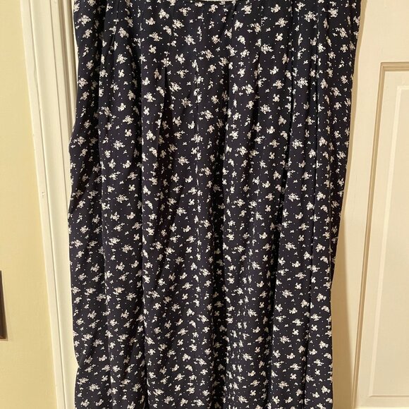 Sezane Floral Midi Skirt in Navy - Picture 5 of 5